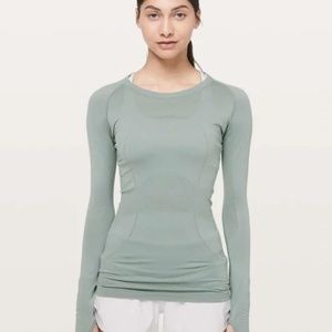 Lululemon Green Swiftly Tech Long Sleeve Size 10